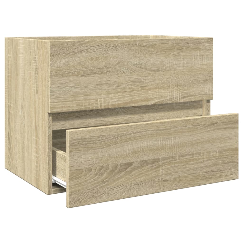 Sink Cabinet Sonoma Oak 60x38.5x45 cm Engineered Wood