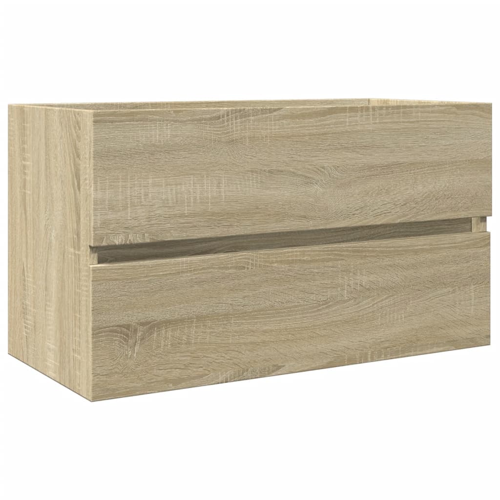 Sink Cabinet Sonoma Oak 80x38.5x45 cm Engineered Wood