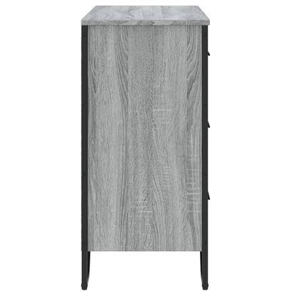 Chest of Drawers Grey Sonoma 91x35.5x74.5 cm Engineered wood