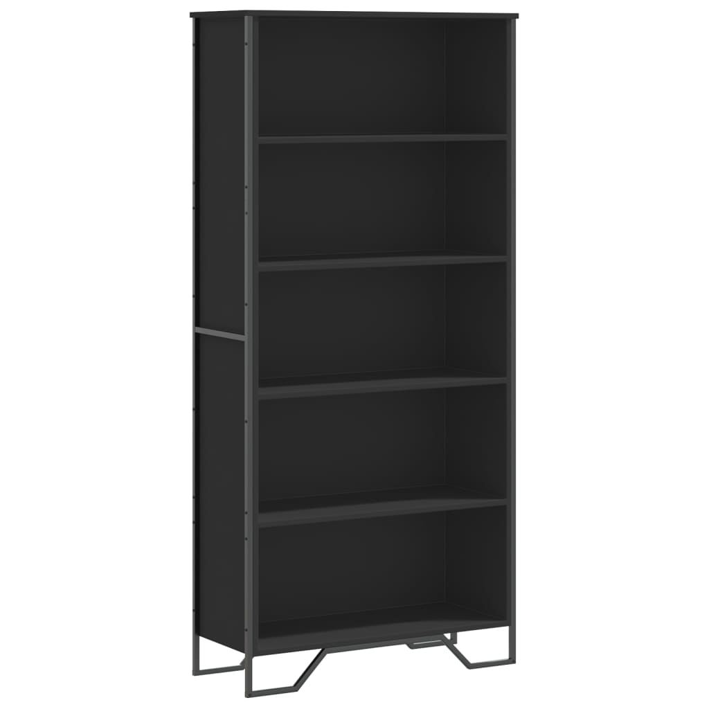 Book Cabinet Black 80x31x169 cm Engineered wood