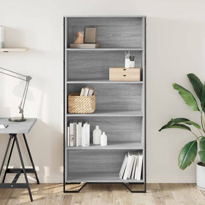 Book Cabinet Grey Sonoma 80x31x169 cm Engineered wood