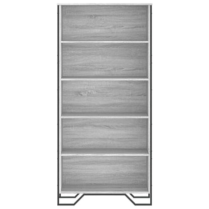 Book Cabinet Grey Sonoma 80x31x169 cm Engineered wood