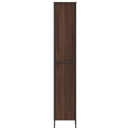 Book Cabinet Brown Oak 80x31x169 cm Engineered wood