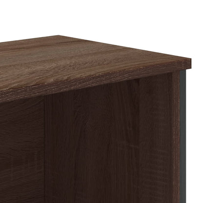 Book Cabinet Brown Oak 80x31x169 cm Engineered wood