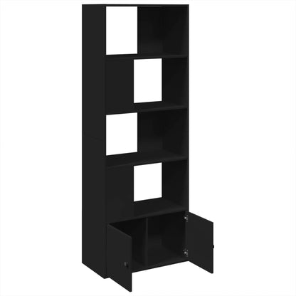 Bookcase Black 70x36x189 cm Engineered Wood