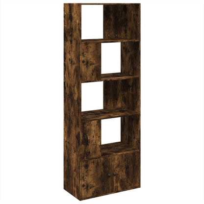 Bookcase Smoked Oak 70x36x189 cm Engineered Wood