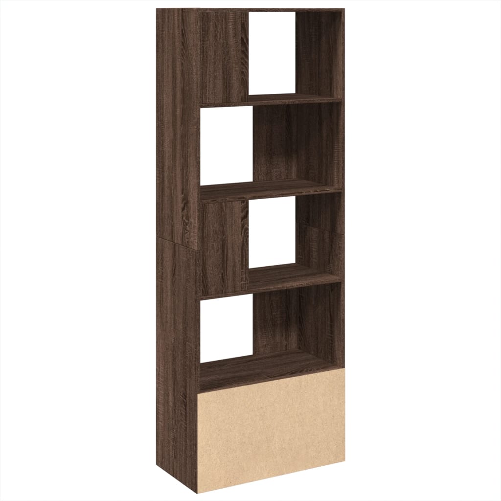 Bookcase Brown Oak 70x36x189 cm Engineered Wood