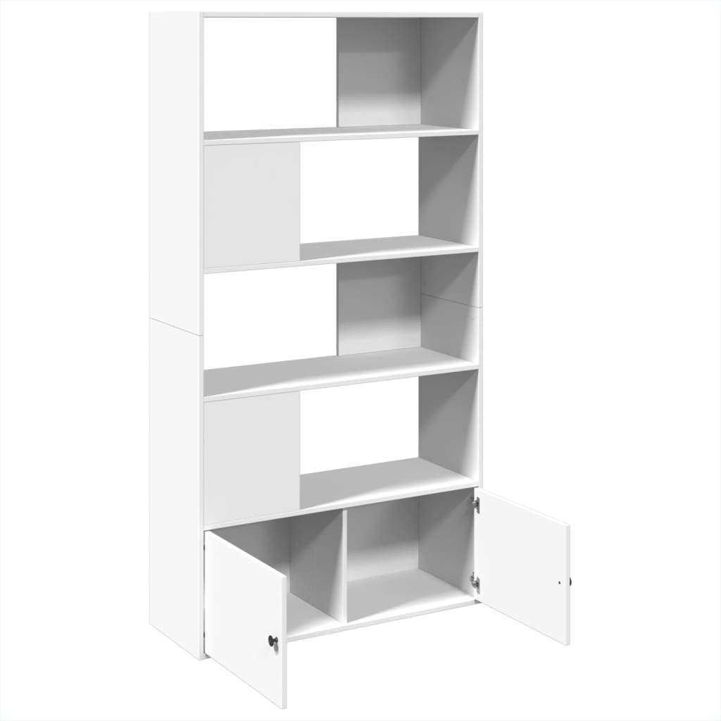 Bookcase White 100x36x189 cm Engineered Wood