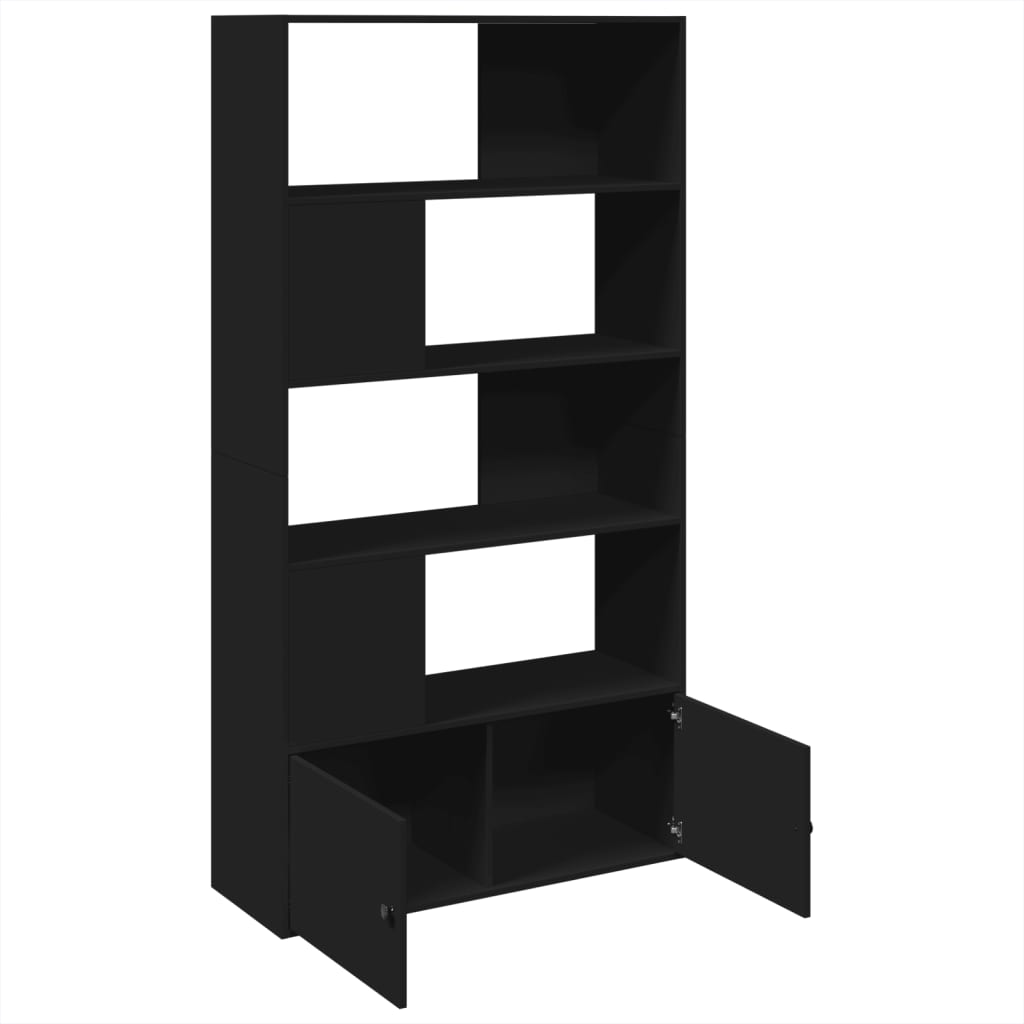 Bookcase Black 100x36x189 cm Engineered Wood