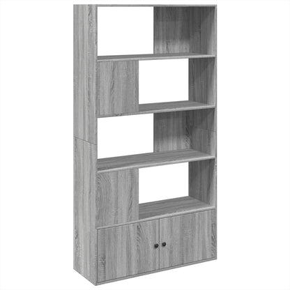 Bookcase Grey Sonoma 100x36x189 cm Engineered Wood