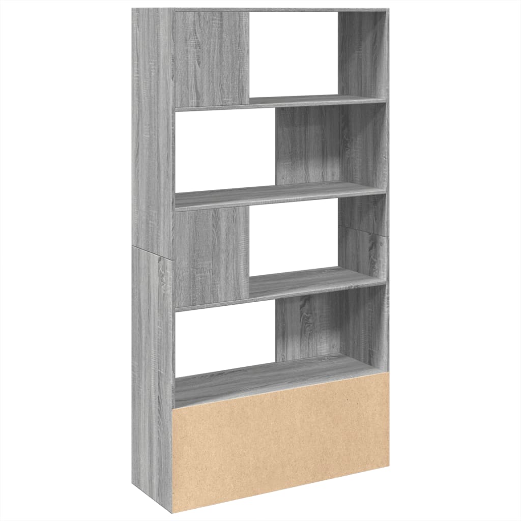 Bookcase Grey Sonoma 100x36x189 cm Engineered Wood