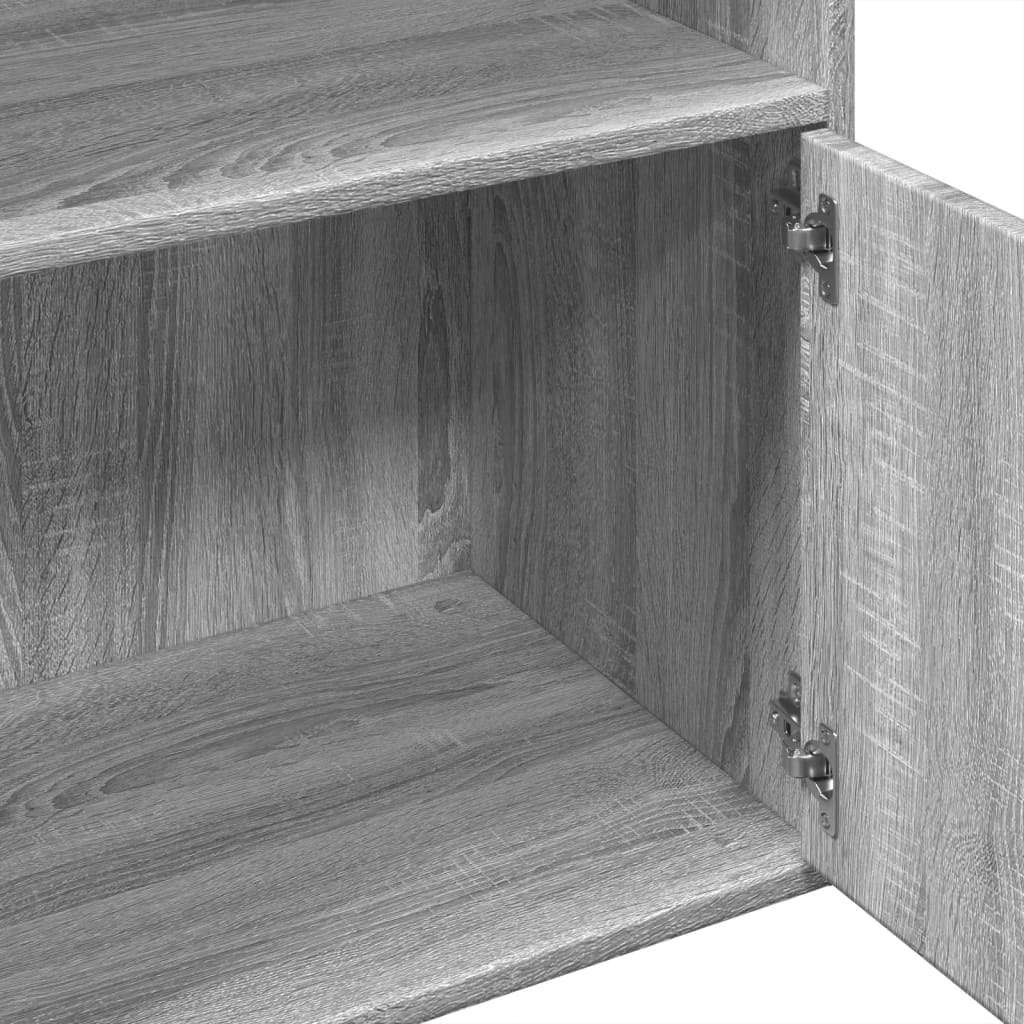 Bookcase Grey Sonoma 100x36x189 cm Engineered Wood