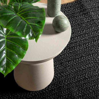 Rug ZIZUR Anthracite 200x290 cm Jute Look Indoor and Outdoor