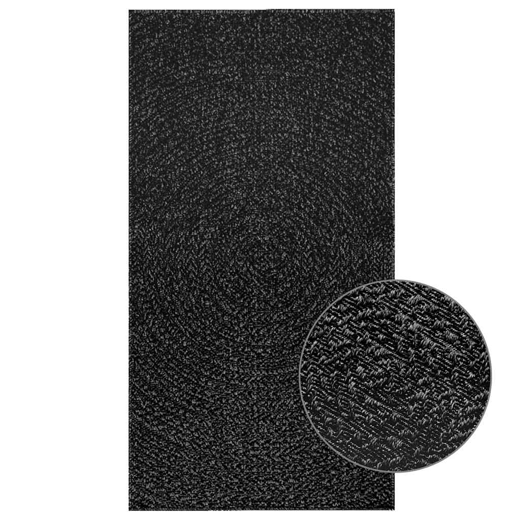 Rug ZIZUR Anthracite 80x150 cm Jute Look Indoor and Outdoor