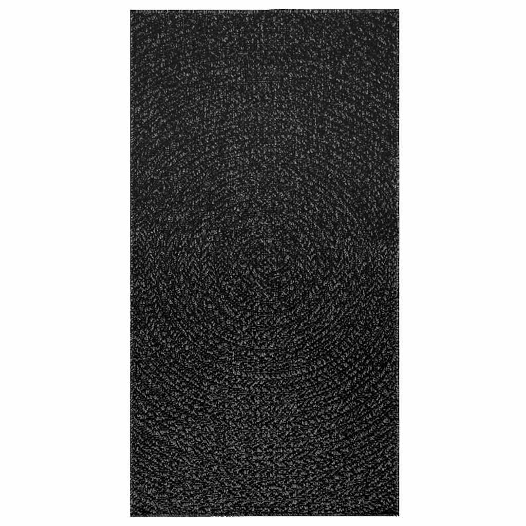 Rug ZIZUR Anthracite 80x150 cm Jute Look Indoor and Outdoor