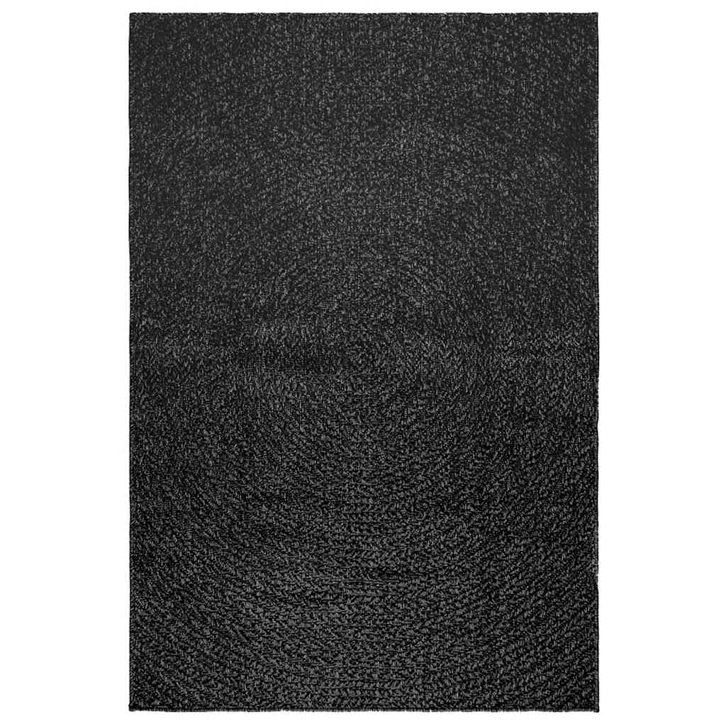 Rug ZIZUR Anthracite 120x170 cm Jute Look Indoor and Outdoor