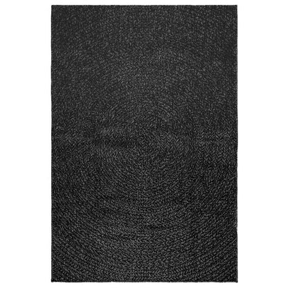 Rug ZIZUR Anthracite 120x170 cm Jute Look Indoor and Outdoor