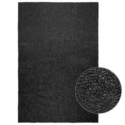 Rug ZIZUR Anthracite 160x230 cm Jute Look Indoor and Outdoor