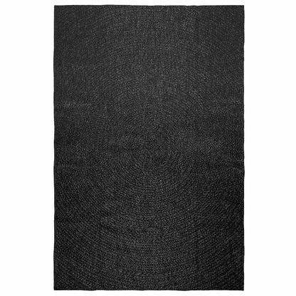 Rug ZIZUR Anthracite 160x230 cm Jute Look Indoor and Outdoor