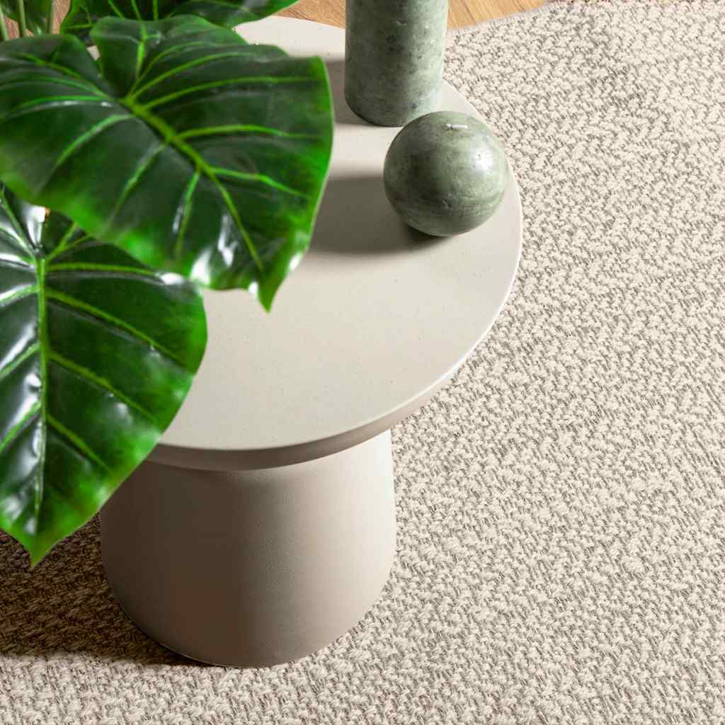 Rug ZIZUR Cream 60x110 cm Jute Look Indoor and Outdoor