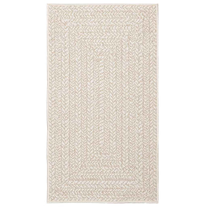 Rug ZIZUR Cream 60x110 cm Jute Look Indoor and Outdoor