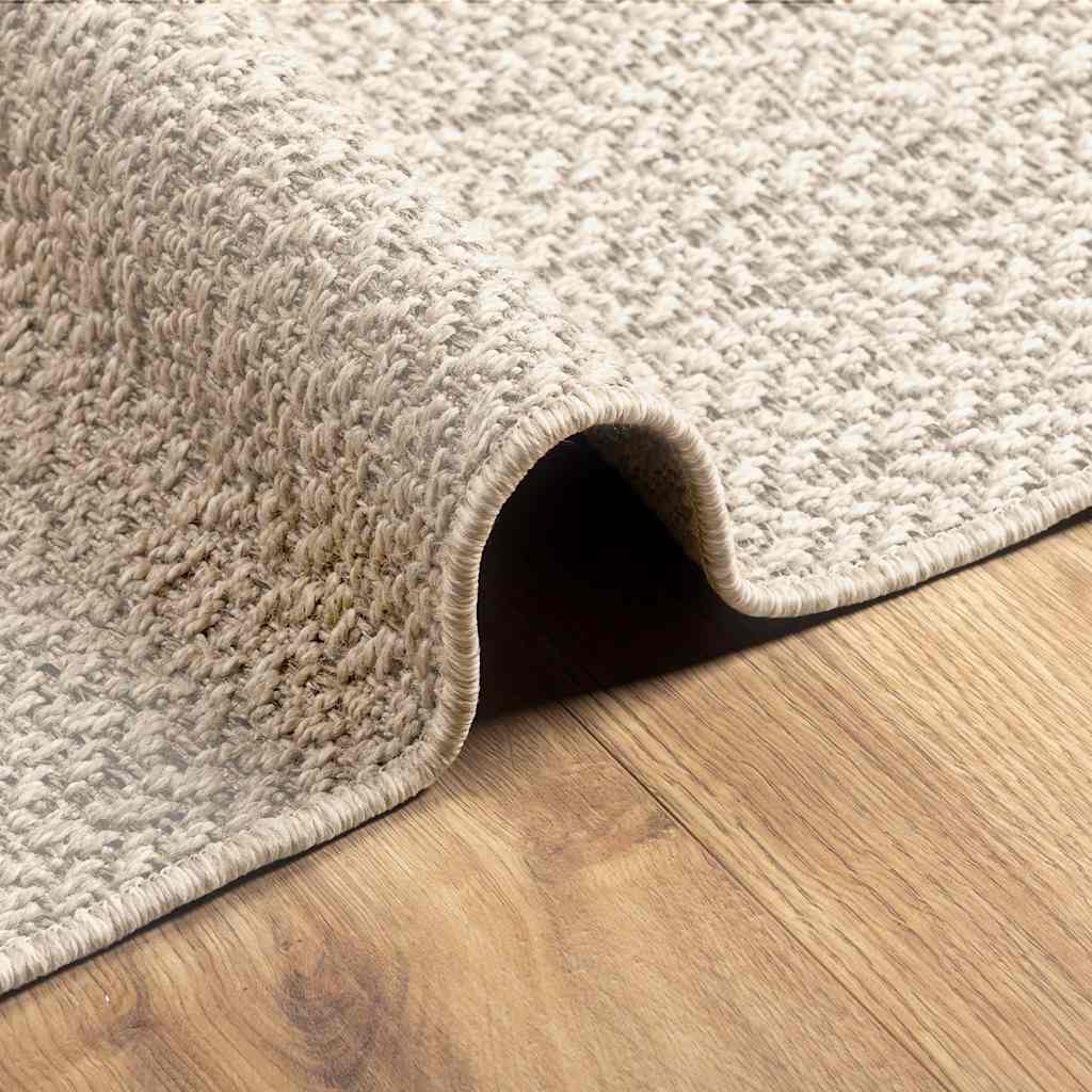 Rug ZIZUR Cream 60x110 cm Jute Look Indoor and Outdoor