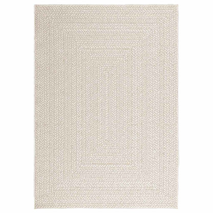 Rug ZIZUR Cream 120x170 cm Jute Look Indoor and Outdoor