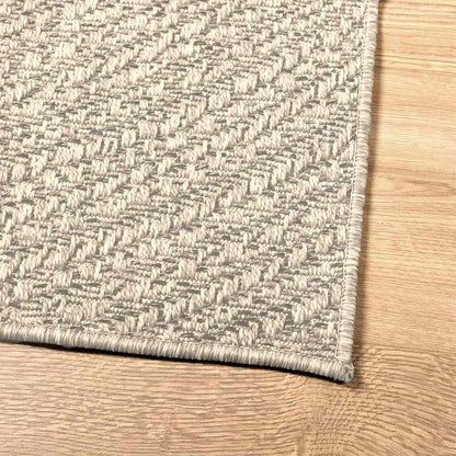 Rug ZIZUR Cream 240x240 cm Jute Look Indoor and Outdoor