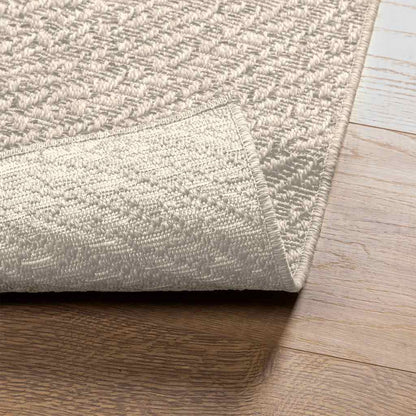 Rug ZIZUR Cream 240x340 cm Jute Look Indoor and Outdoor