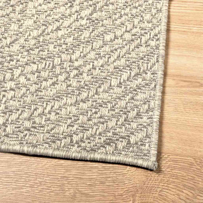 Rug ZIZUR Cream 240x340 cm Jute Look Indoor and Outdoor