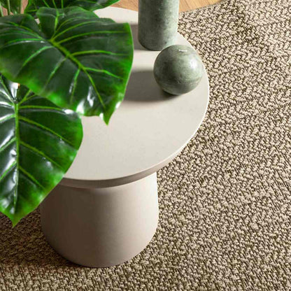 Rug ZIZUR Beige 80x200 cm Jute Look Indoor and Outdoor