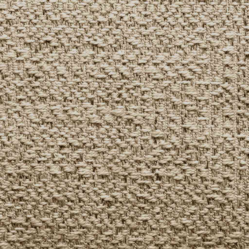 Rug ZIZUR Beige 80x200 cm Jute Look Indoor and Outdoor