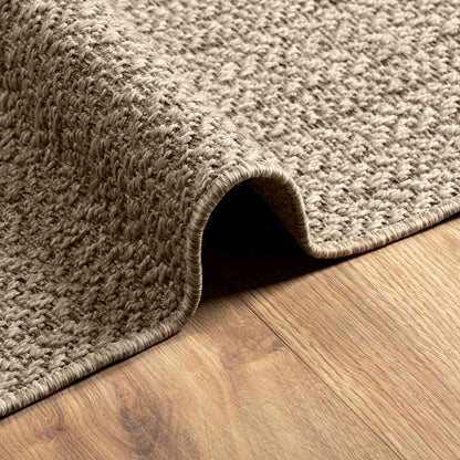 Rug ZIZUR Beige 80x200 cm Jute Look Indoor and Outdoor