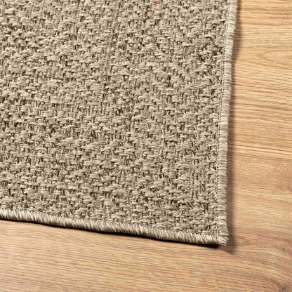 Rug ZIZUR Beige 120x170 cm Jute Look Indoor and Outdoor