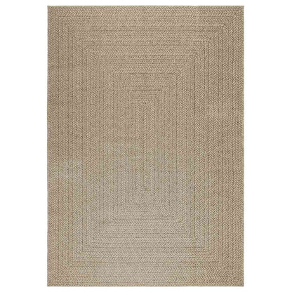 Rug ZIZUR Beige 160x230 cm Jute Look Indoor and Outdoor