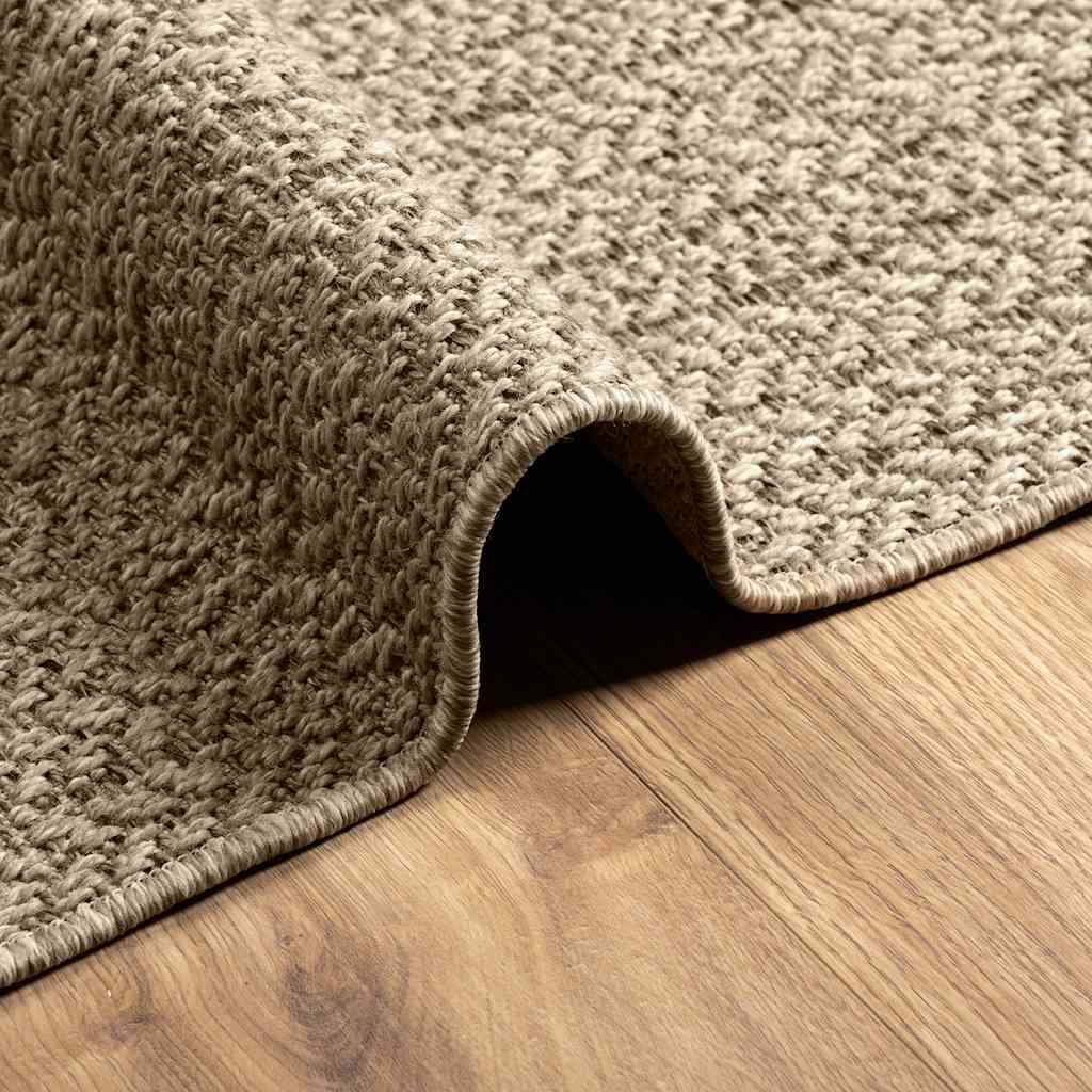 Rug ZIZUR Beige 160x230 cm Jute Look Indoor and Outdoor