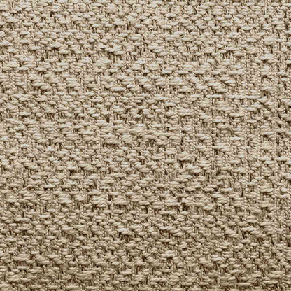 Rug ZIZUR Beige 240x240 cm Jute Look Indoor and Outdoor