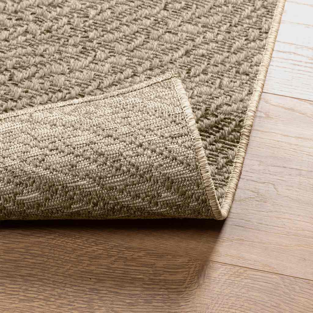 Rug ZIZUR Beige 60x110 cm Jute Look Indoor and Outdoor