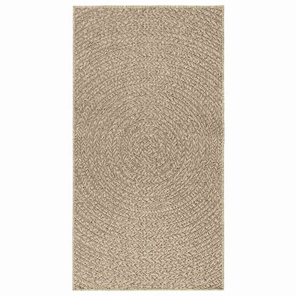 Rug ZIZUR Beige 80x150 cm Jute Look Indoor and Outdoor