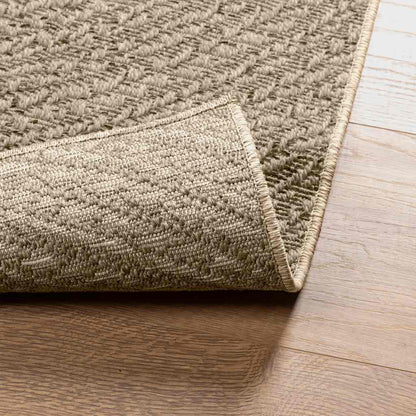 Rug ZIZUR Beige 80x250 cm Jute Look Indoor and Outdoor