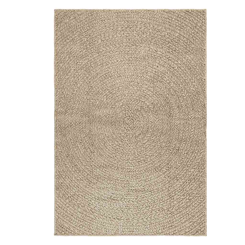 Rug ZIZUR Beige 120x170 cm Jute Look Indoor and Outdoor