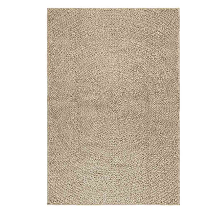 Rug ZIZUR Beige 120x170 cm Jute Look Indoor and Outdoor