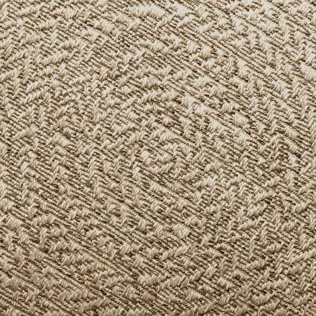 Rug ZIZUR Beige 140x200 cm Jute Look Indoor and Outdoor