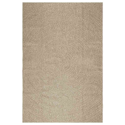 Rug ZIZUR Beige 160x230 cm Jute Look Indoor and Outdoor