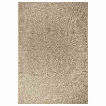 Rug ZIZUR Beige 200x290 cm Jute Look Indoor and Outdoor