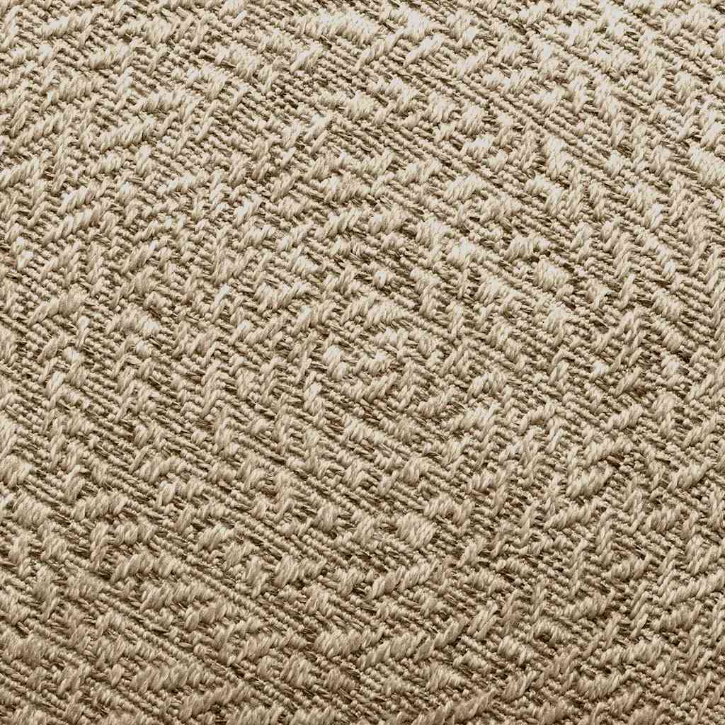 Rug ZIZUR Beige Ø 90 cm Jute Look Indoor and Outdoor