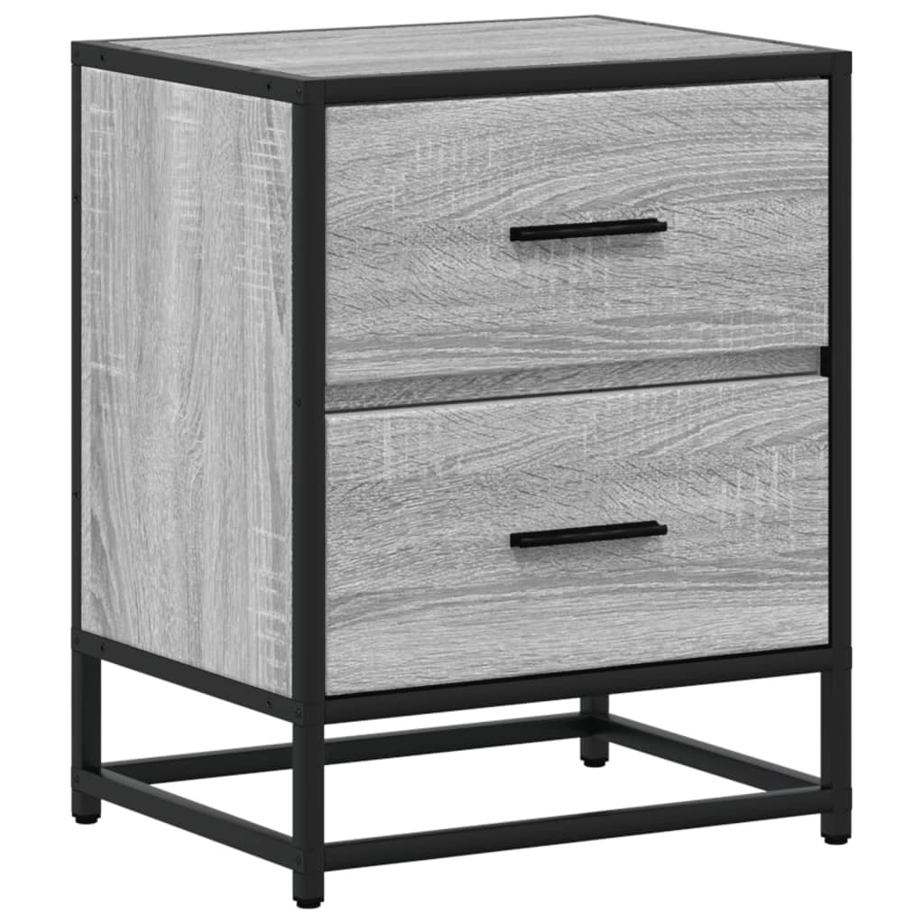 Bedside Cabinet Grey Sonoma 40x31x50 cm Engineered Wood