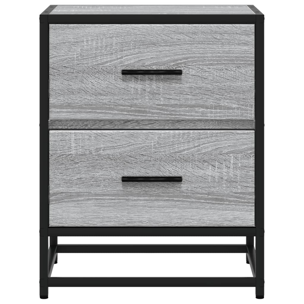 Bedside Cabinet Grey Sonoma 40x31x50 cm Engineered Wood