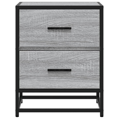 Bedside Cabinet Grey Sonoma 40x31x50 cm Engineered Wood