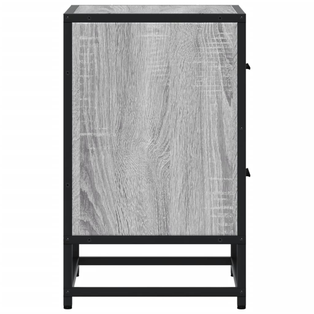 Bedside Cabinet Grey Sonoma 40x31x50 cm Engineered Wood